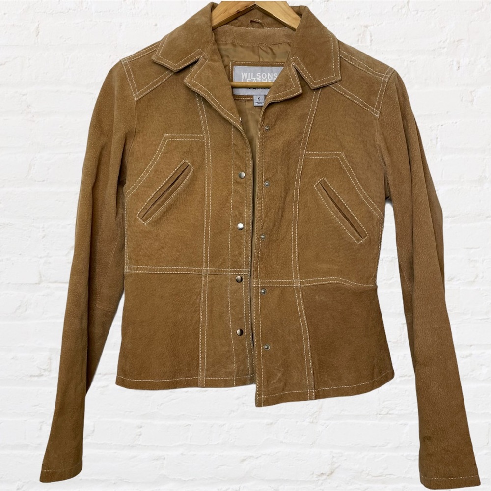Wilson’s Leather Maxima Tan Suede Jacket